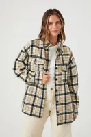 Women's Plaid Button-Front Shacket