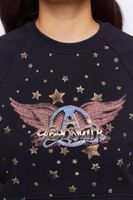 Women's Aerosmith Foil Graphic Pullover in Black Medium