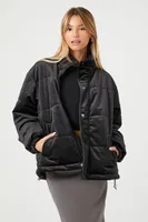 Women's Quilted Toggle Puffer Jacket