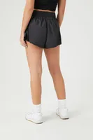 Women's Active Smocked Flare Shorts Black