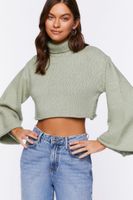 Women's Cropped Turtleneck Sweater