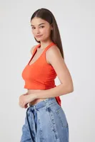 Women's Crisscross Cropped Tank Top