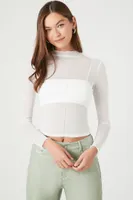 Women's Sheer Mesh Crop Top