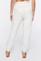 Women's Drawstring Paperbag Pants in Vanilla Small