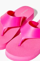 Women's Thick Flip Flops in Hot Pink Small