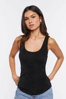 Women's Twisted-Back Tank Top in Black Small