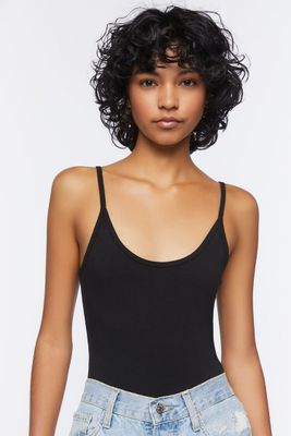 Women's Cotton-Blend Cami Bodysuit Small