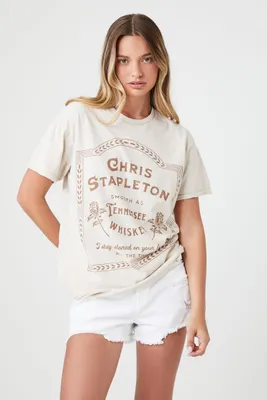 Women's Chris Stapleton Graphic T-Shirt in Taupe, M/L