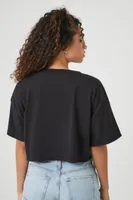 Women's Cropped Cotton Crew T-Shirt