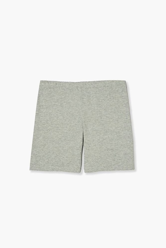 Forever 21 Girls Organically Grown Cotton Biker Shorts (Kids) Heather Grey,  | Foxvalley Mall