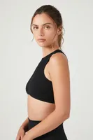 Women's Seamless Longline Bralette in Black Medium