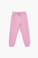 Kids Basic Drawstring Joggers (Girls + Boys) Pink,