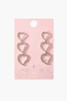 Women's Frasier Sterling Heart Drop Earrings in Silver