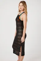 Women's Sweater-Knit Cami Midi Dress Black