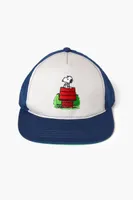 Kids Snoopy Snapback Cap (Girls + Boys) in Blue/Grey