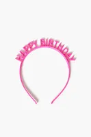 Happy Birthday Headband in Pink