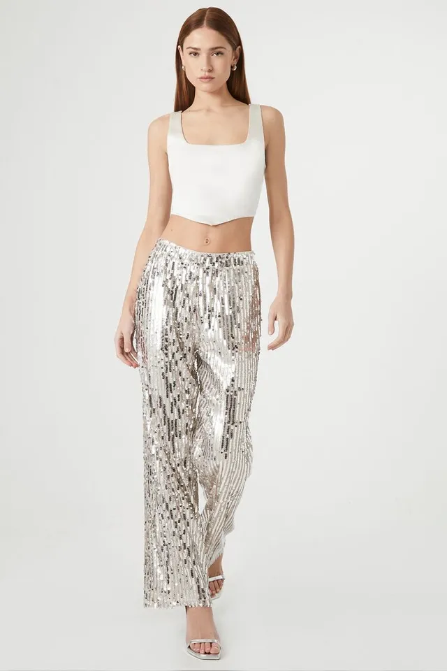 Forever 21 Plus Size Sequin Flare Pants - ShopStyle