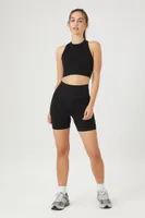 Women's Active Seamless Biker Shorts in Black