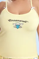 Women's Cinnamoroll Pajama Cami in Yellow, 2X