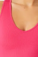 Women's Seamless Longline Sports Bra Hibiscus