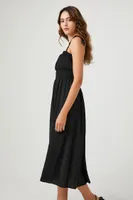 Women's Smocked Tie-Strap Midi Dress