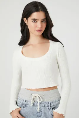 Women's Ribbed Knit Crop Top