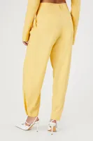 Women's Straight-Leg Trouser Pants in Yellow Medium