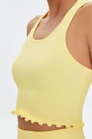 Women's Active Seamless Cropped Tank Top in Mimosa Small