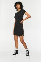 Women's Short-Sleeve Cutout Mini Dress