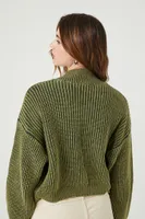 Women's Cropped Cardigan Sweater Small