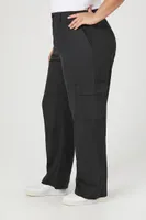 Women's Cargo Pants in Black, 0X