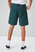 Men Pocket Cotton-Blend Shorts Dark Blue,