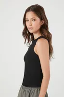 Women's Cutout Ribbed Knit Tank Top