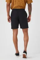 Men Linen-Blend Drawstring Shorts