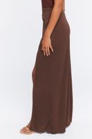 Women's Leg-Slit Palazzo Pants in Chocolate Medium