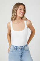 Women's Seamless Tank Bodysuit in White Medium