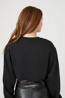 Women's Stockholm Graphic Cropped Tee Black