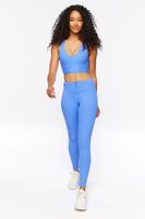 Women's Active Toggle Drawstring Leggings in Royal, XS