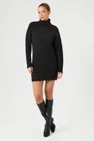 Women's Turtleneck Mini Sweater Dress