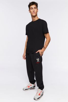 Men Hello Kitty & Friends Badtz-Maru Joggers in Black Large