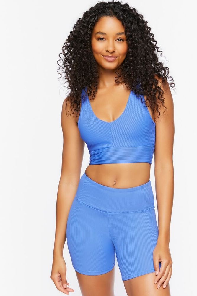 Forever 21 Women's Active High-Rise Biker Shorts in Royal, XS | Connecticut  Post Mall