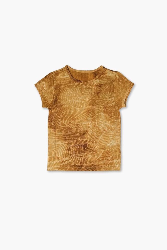 Girls Tie-Dye Crew T-Shirt (Kids) in Amber, 13/14