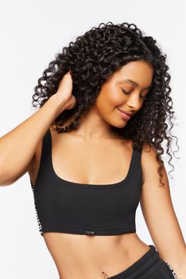 Women's Active Limited Edition Crop Top in Black, XS