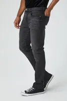 Men Stretch-Denim Slim-Fit Jeans in Washed Black, 29