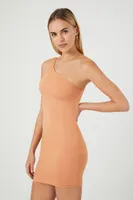 Women's Contour One-Shoulder Mini Dress Toasted