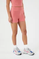 Women's Active Corduroy Biker Shorts in Faded Rose Large