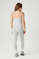 Women's Fitted Cami Jumpsuit in Heather Grey Large