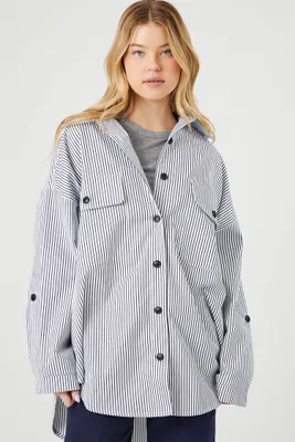 Women's Oversized Pinstripe Shirt