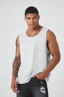 Men Organically Grown Cotton Tank Top in Heather Grey, XXL