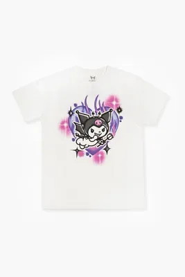 Men Kuromi Graffiti Graphic Tee in White Large